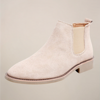 Samuel | Schlupf Knöchelhoher Schaft Chelsea-Stiefel in Beige