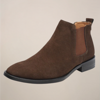 Samuel | Schlupf Knöchelhoher Schaft Chelsea-Stiefel in Braun