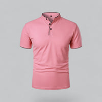 William | Ohne Kragen Taillierter Schnitt Poloshirt in Rosa