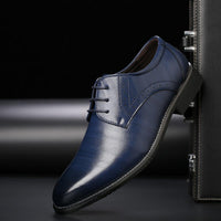 Chris | Schnürung Classic-Fit Schnürschuhe in Blau