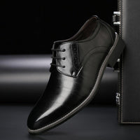 Chris | Schnürung Classic-Fit Schnürschuhe in Schwarz