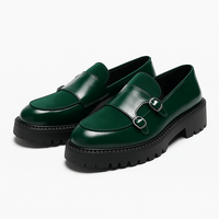 Patrick | Doppelschnalle Mönchsgurt Schnallenschuhe in Grün