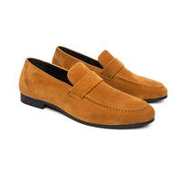 Patrick | Klassischer Schnitt Schlupf Penny-Loafer in Khaki
