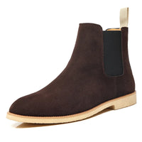 Raphael | Schlupf Hoher Schaft Chelsea-Stiefel in Dunkelbraun
