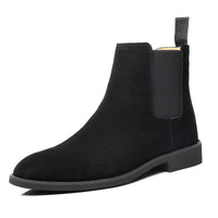 Raphael | Schlupf Hoher Schaft Chelsea-Stiefel in Schwarz
