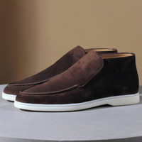 Elliott | Schlupf Knöchelhoher Schnitt Loafer in Kaffeebraun