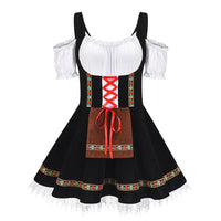 Maria | Festliches Mini Kleid für Oktoberfest in Schwarz