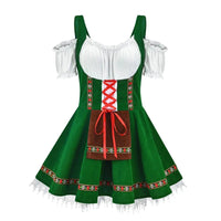 Maria | Festliches Mini Kleid für Oktoberfest in Grün