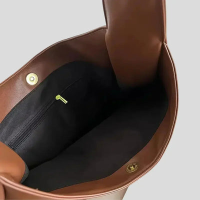 Vegan Leder Schultertasche für Damen - Noor