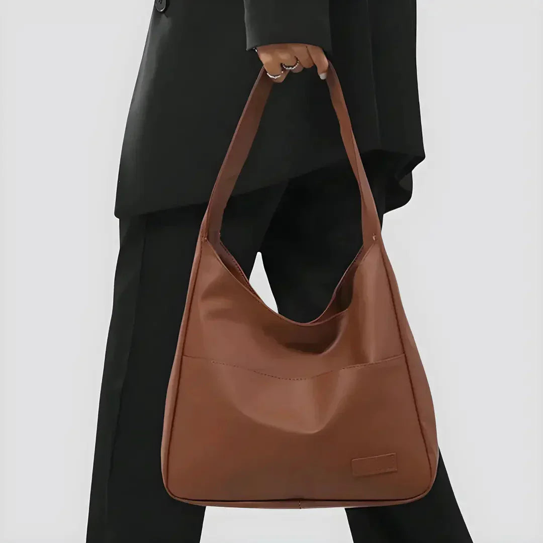 Vegan Leder Schultertasche für Damen - Noor