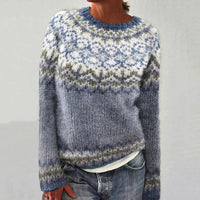 LOCKER GESTRICKTER PULLOVER | BEQUEME, MODERNE STRICKMODE in Hellblau