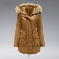 Damen Premium Windbreaker Wintermantel - Nikki in Khaki