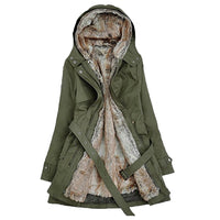 Flavia - Winterparka Luxus & Wärme in Grün