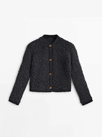 Lila | Stilvolle Damenjacke für kühle Herbstabende in Schwarz