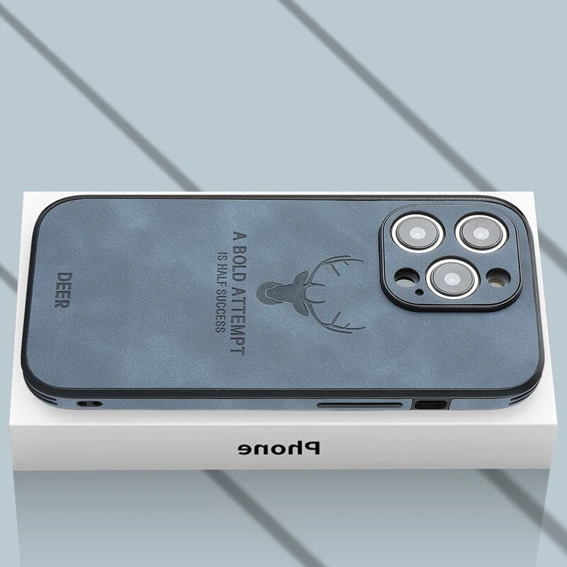 Luxe Hirschleder iPhone Hülle - Veltro