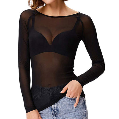 Nadine | Elegantes Mesh Ausgeh Top