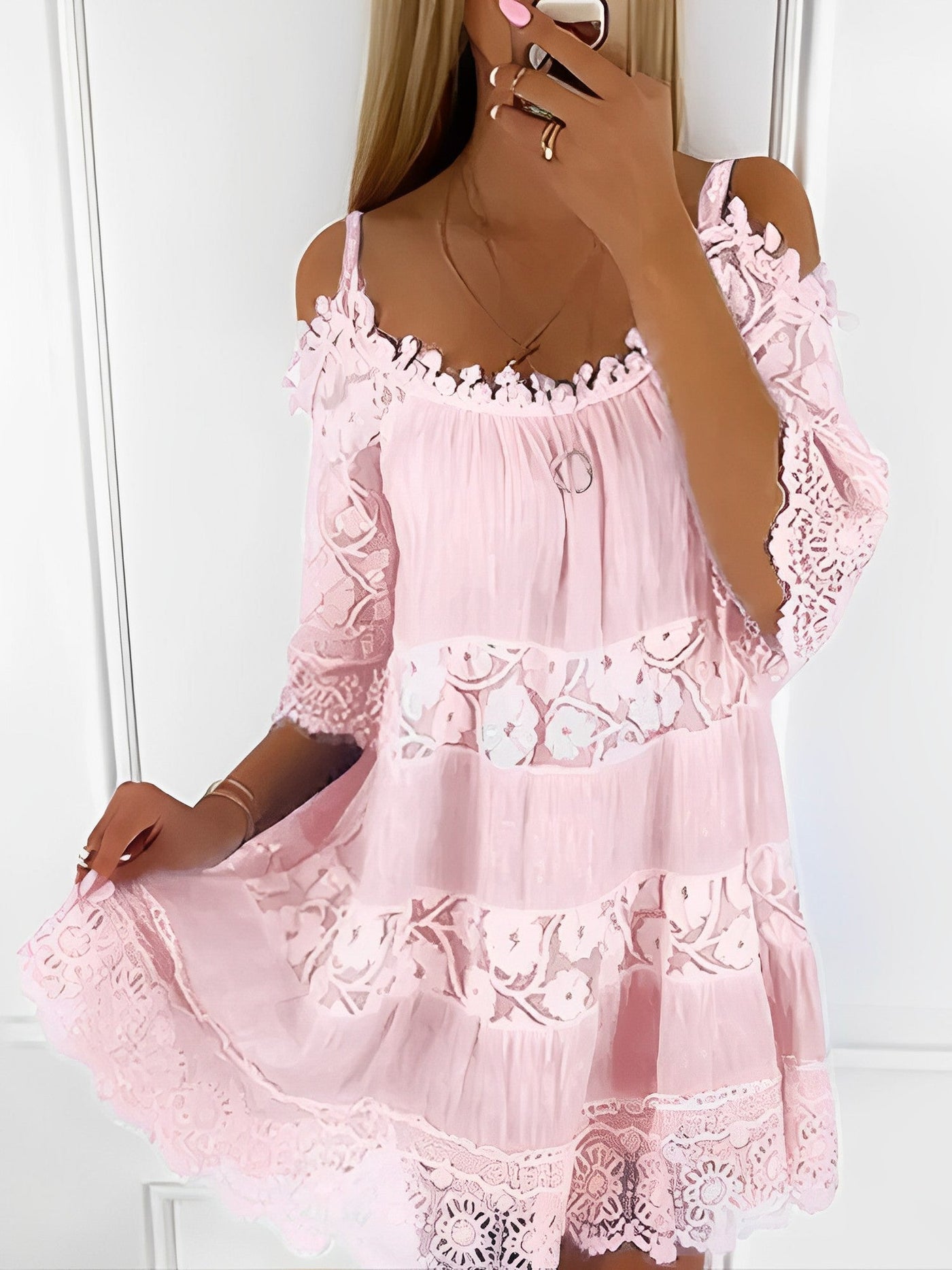 Elegantes Vintage Spitzenkleid für Damen