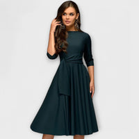 Elegantes Swing-Kleid in Grün