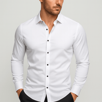 Matthias | Herren Stretch Businesshemd in Weiß