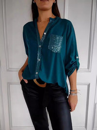 Lila® | Schickes Glamour-Top in Grün
