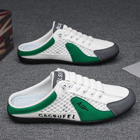 Marco | Herren Leichte Slip-On Sneaker in Weiß Grün