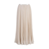Damen Plissee Maxirock Nord Taschen in Nude