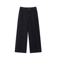 Damen Weite Baumwollhose Nord Taschen in Dunkelblau