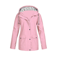 Regenjacke Damen Wasserdicht | Leicht & Mit Kapuze in Rosa