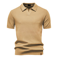 Alarich™ – Strukturiertes Polo-Shirt in Beige