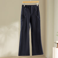 Damen Leichte Kurzjacke mit hohem Kragen, Tunnelzug und aufgesetzten Taschen Nord Taschen in Marineblaue Hose