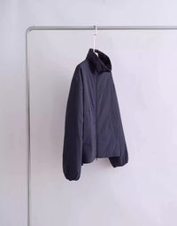 Damen Übergangsjacke mit hohem Kragen und seitlichen Taschen Nord Taschen in Schwarz