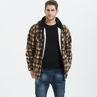 Lorenzo | Flanelljacke in Braun