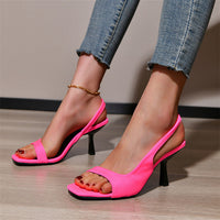 Kimberly | Damen Elegante High Heel Sandaletten in Rosa