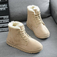 Warme kuschelige Stiefel Frauen - Milou in Beige