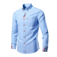 Konstantin | Herren Figurbetontes Business Hemd in Seeblau