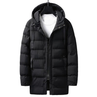 Alessio | Winterjacke mit Kapuze in Schwarz
