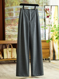 Damen Weit geschnittene Anzughose Nord Taschen 1789268789 in Grau