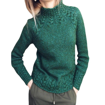 DAMES KABELSTRICKPULLOVER | ELEGANTER WARMER STIL