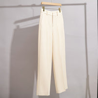 Damen Tailored Palazzo-Hose mit Bügelfalte und verdecktem Hakenverschluss Nord Taschen in Cremeweiß
