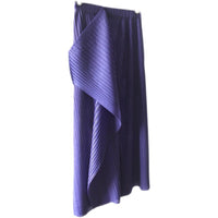 Damen Plissierter Midi-Rock mit asymmetrischem Saum Nord Taschen in Lila