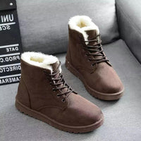 Warme kuschelige Stiefel Frauen - Milou in Braun