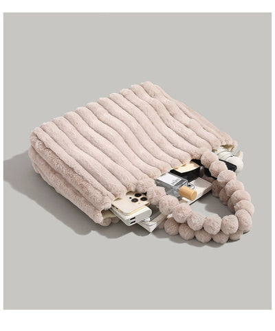 Elegante Plüsch-Umhängetasche für Damen