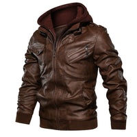 Stylische Lederjacke für Männer - Dani in Braun