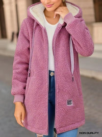 Belinda | Cardigan mit Fleece-Futter in Rosa