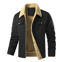 Herren Bequeme und warme Steppjacke Nord Taschen in Schwarz