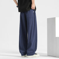 Jonathan | Herren Moderne Wide Leg Freizeithose in Blau