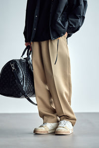 Herren Weite Chino-Hose mit Bundfalten und lockerem Schnitt Nord Taschen in Khaki