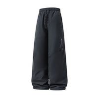 Unisex Weite wasserabweisende Outdoor-Hose mit hohem Bund und Reißverschlusstasche Nord Taschen in Kohleschwarz