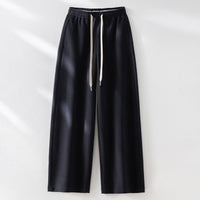 Damen Weite Sweatpant mit elastischem Bund, Kordelzug und seitlichen Eingrifftaschen Nord Taschen in Dunkelblau