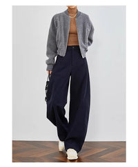 Damen Urbaner Oversized Blouson Nord Taschen in Blau